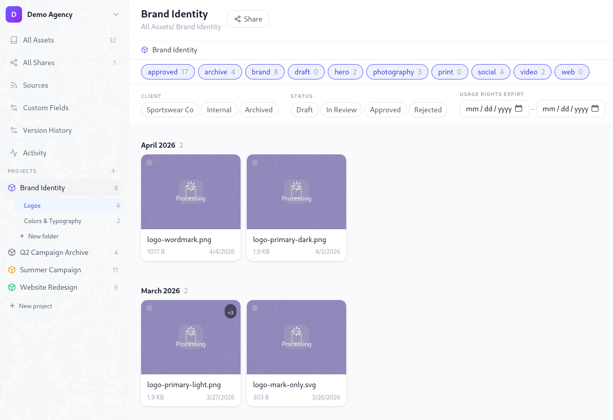 Projects, Folders & Tags
