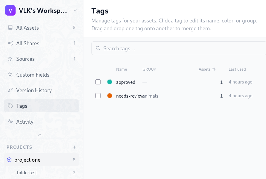 Tag management